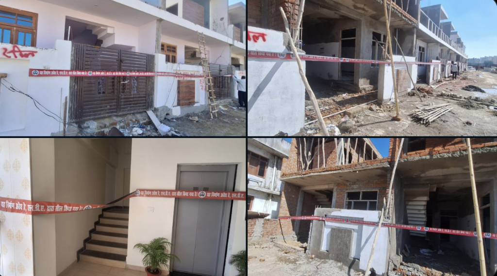 LDA becomes strict on illegal construction: 16 row-house buildings and one commercial construction sealed, constructed without getting the map passed